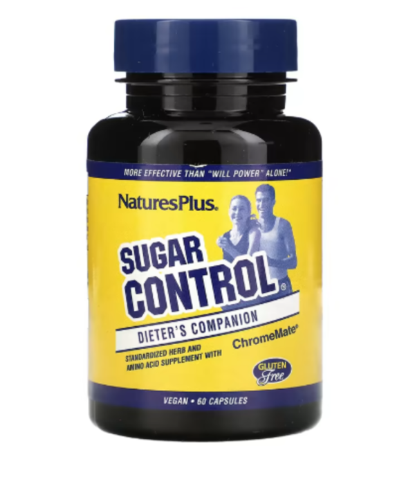 NaturesPlus, Sugar Control, Dieter's Companion, 60 Capsules