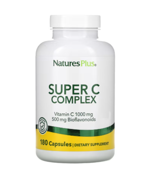 NaturesPlus, Super C Complex, 180 Capsules