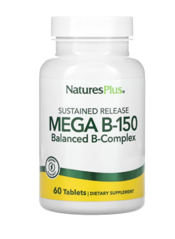 NaturesPlus, Sustained Release Mega B-150, 60 Tablets