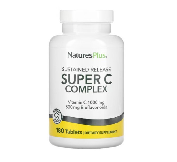 NaturesPlus, Sustained Release Super C Complex, 180 Tablets