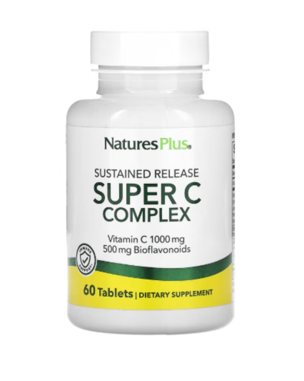 NaturesPlus, Sustained Release Super C Complex, 60 Tablets