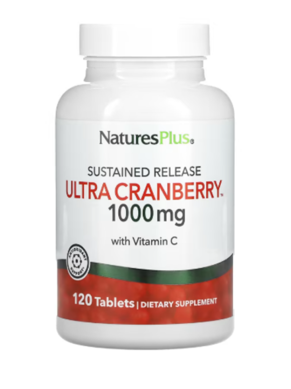 NaturesPlus, Sustained Release Ultra Cranberry, 1,000 mg, 120 Tablets