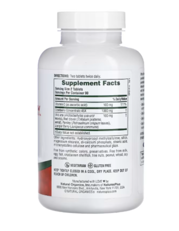 NaturesPlus, Sustained Release Ultra Cranberry, 1,000 mg, 180 Tablets