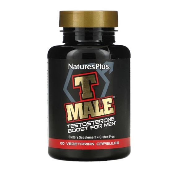 NaturesPlus, T Male, Testosterone Boost For Men, 60 Vegetarian Capsules