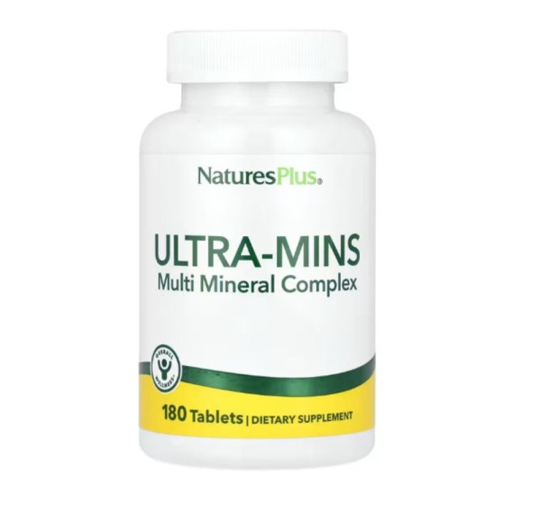 NaturesPlus, Ultra-Mins, Multiple Mineral with Whole Foods, 180 Tablets