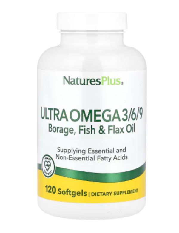 NaturesPlus, Ultra Omega 3/6/9, 120 Softgels