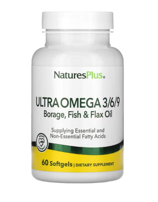 NaturesPlus, Ultra Omega 3/6/9, 60 Softgels