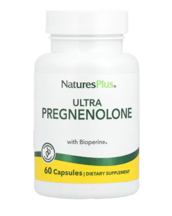 NaturesPlus, Ultra Pregnenolone with Bioperine®, 60 Capsules