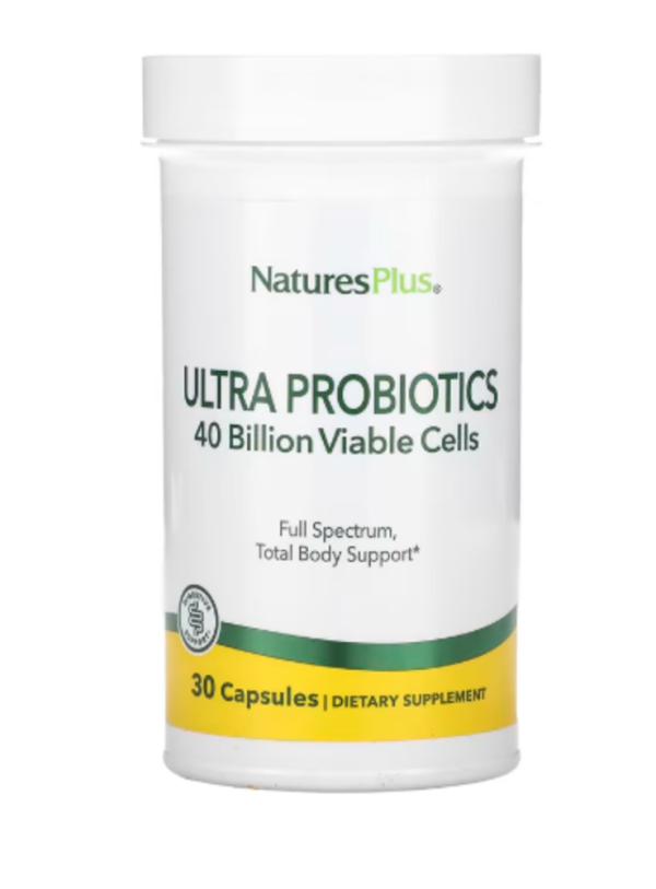 NaturesPlus, Ultra Probiotics, 40 Billion, 30 Capsules