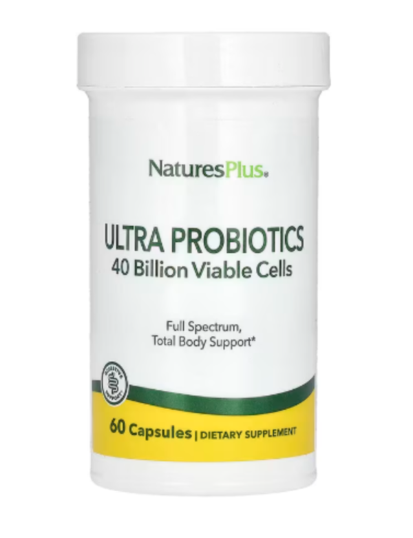 NaturesPlus, Ultra Probiotics, 40 Billion, 60 Capsules