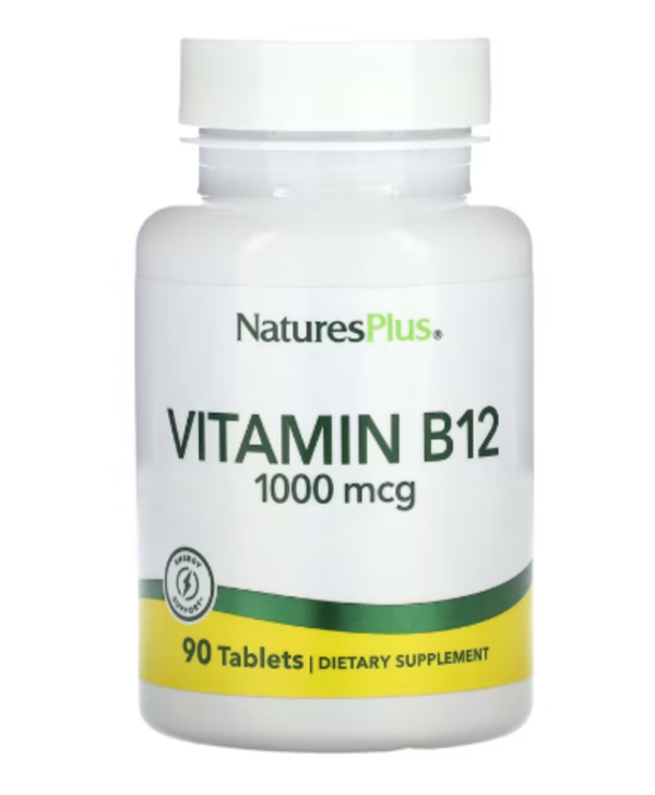 NaturesPlus, Vitamin B12, 1,000 mcg, 90 Tablets