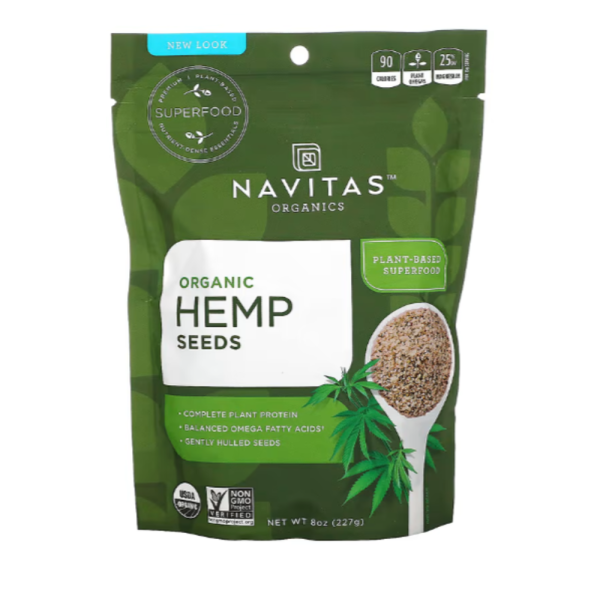 Navitas Organics, Organic Hemp Seeds, 8 oz (227 g)