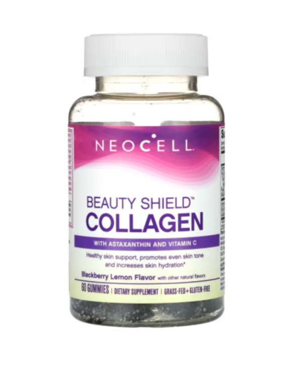 NeoCell, Beauty Shield, Collagen Gummies, Blackberry Lemon, 60 Gummies