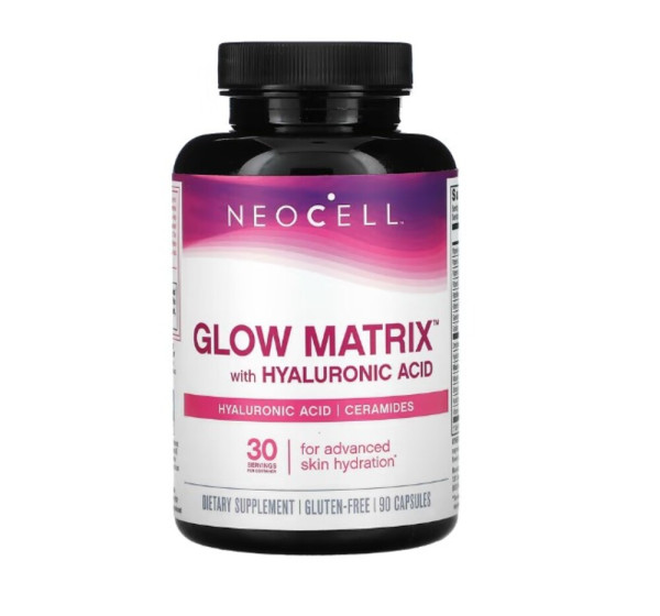 NeoCell, Glow Matrix with Hyaluronic Acid, 90 Capsules
