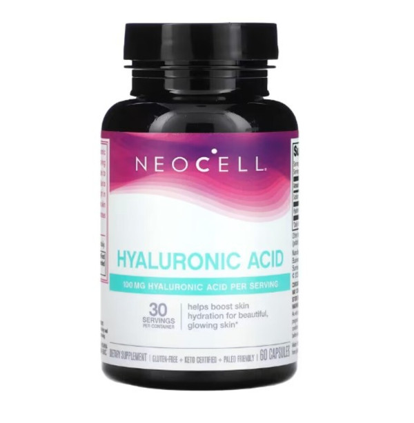 NeoCell, Hyaluronic Acid, 100 mg, 60 Capsules (50 mg per Capsule)