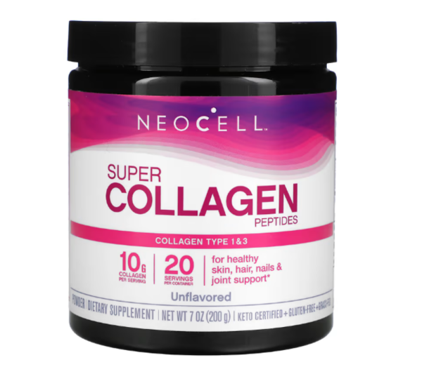 NeoCell, Super Collagen Peptides, Unflavored, 7 oz (200 g)