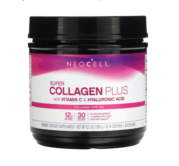 NeoCell, Super Collagen Plus with Vitamin C & Hyaluronic Acid, 13.7 oz (390 g)