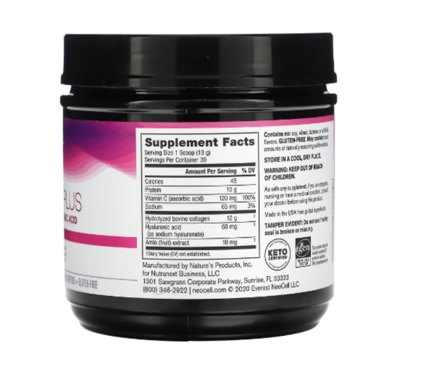 NeoCell, Super Collagen Plus with Vitamin C & Hyaluronic Acid, 13.7 oz (390 g)