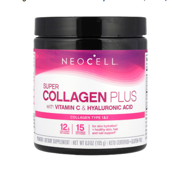 NeoCell, Super Collagen Plus with Vitamin C & Hyaluronic Acid, 6.9 oz (195 g)