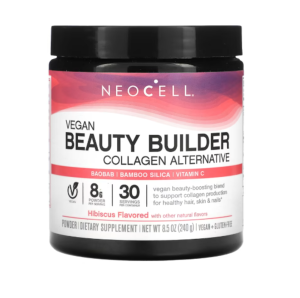 NeoCell, Vegan Beauty Builder Collagen Alternative Powder, Hibiscus, 8.5 oz (240 g)