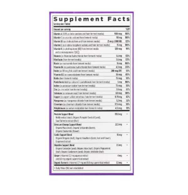 New Chapter, Every Man's One Daily 40+ Multivitamin, 72 Vegetarian Tablets