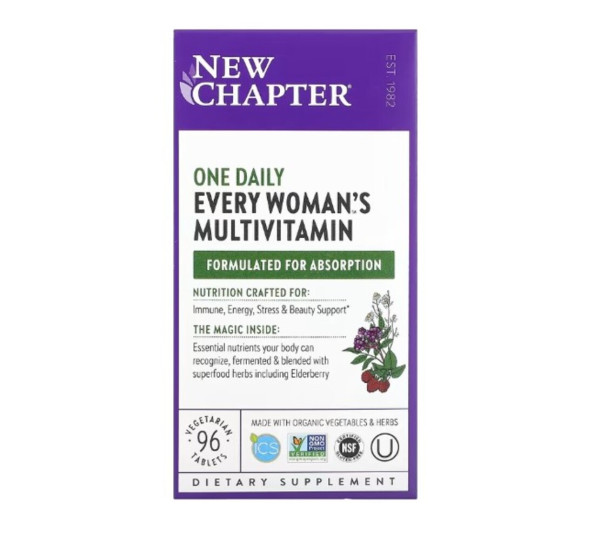 New Chapter, Every Woman's One Daily Multivitamin, 96 Vegetarian Tablets