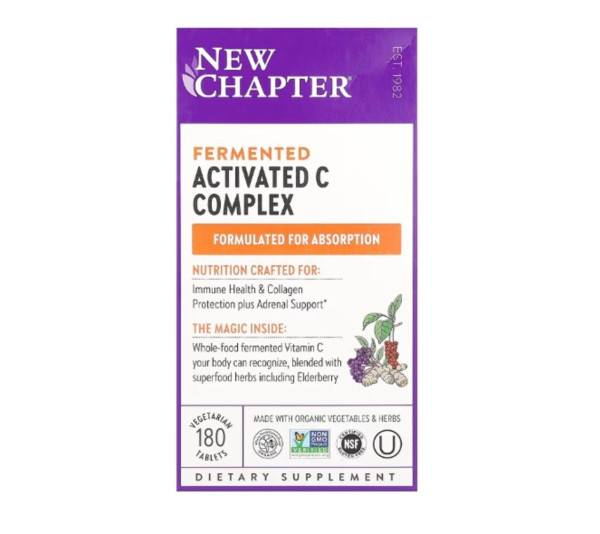 New Chapter, Fermented Activated C Complex, 180 Vegetarian Tablets