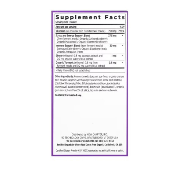 New Chapter, Fermented Activated C Complex, 180 Vegetarian Tablets