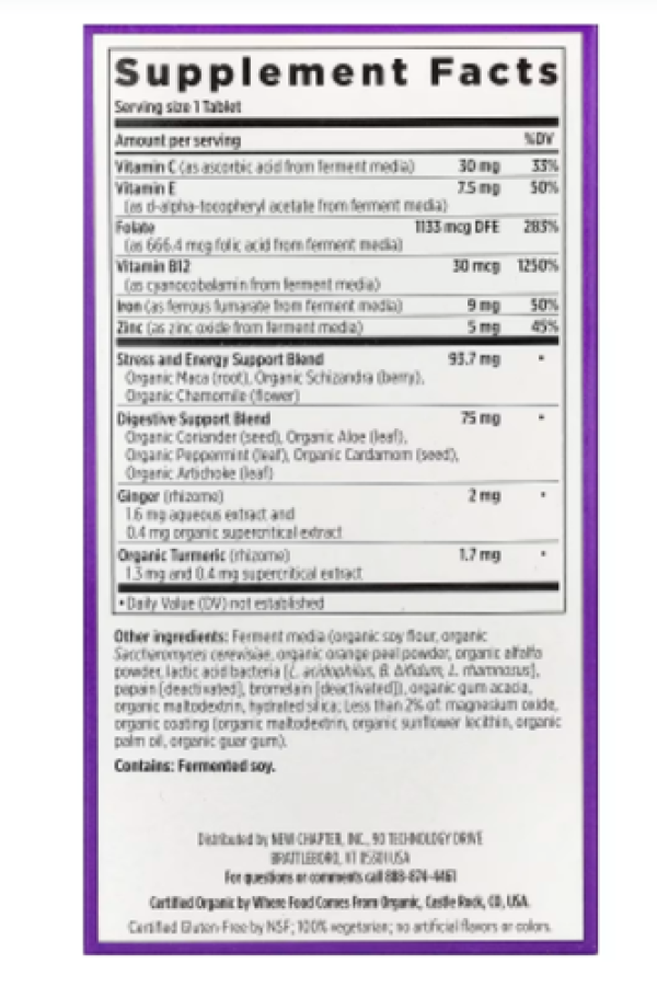 New Chapter, Fermented Iron Complex, 90 Vegetarian Tablets