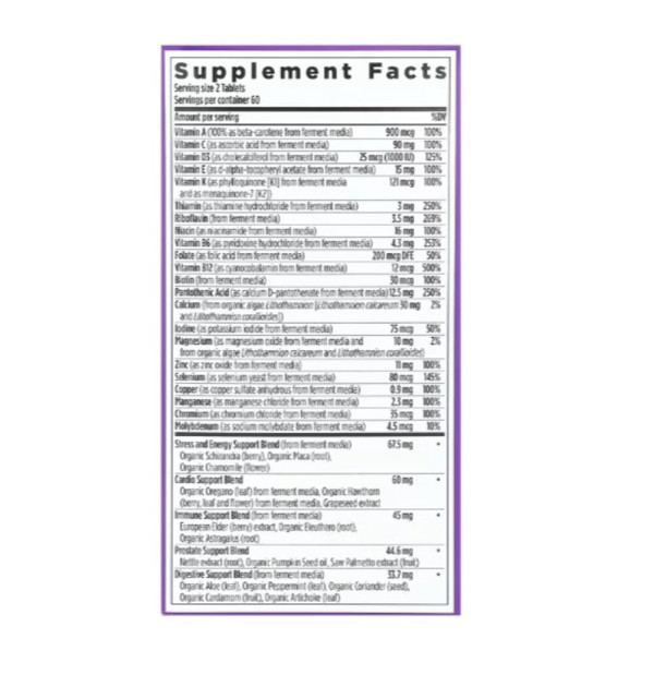 New Chapter, Men's Advanced Multivitamin, 120 Vegetarian Tablets