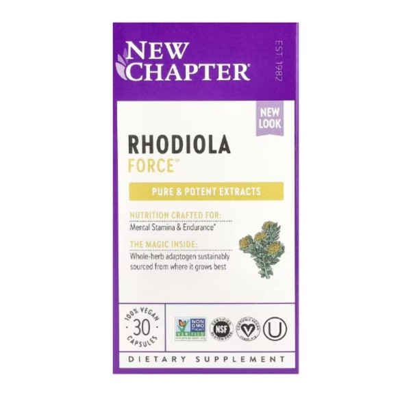 New Chapter, Rhodiola Force, 30 Vegan Capsules