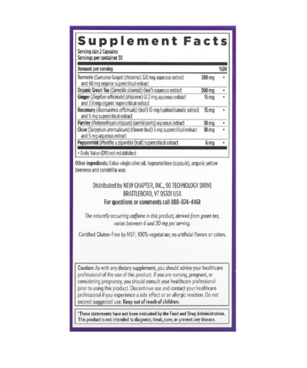 New Chapter, Turmeric Force, Detox Action, 60 Vegetarian Capsules