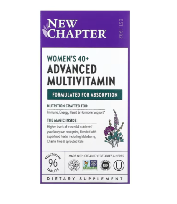 New Chapter, Women's 40+ Advanced Multivitamin, 96 Vegetarian Tablets