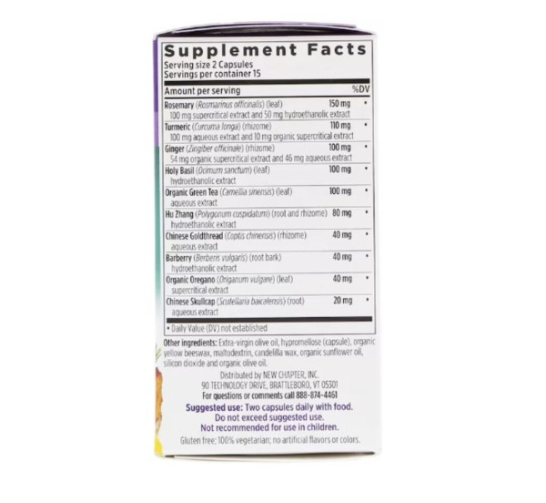 New Chapter, Zyflamend, Whole Body, 30 Vegetarian Capsules