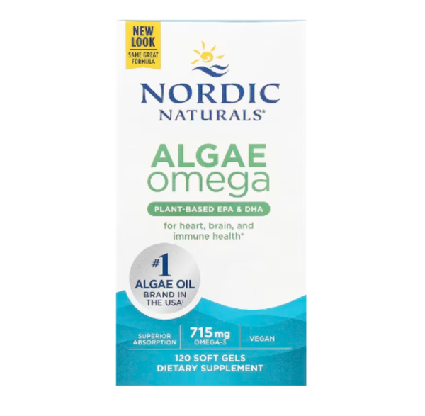 Nordic Naturals, Algae Omega, 715 mg, 120 Soft Gels