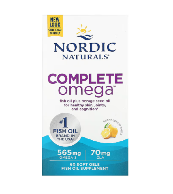 Nordic Naturals, Complete Omega, Lemon, 60 Soft Gels