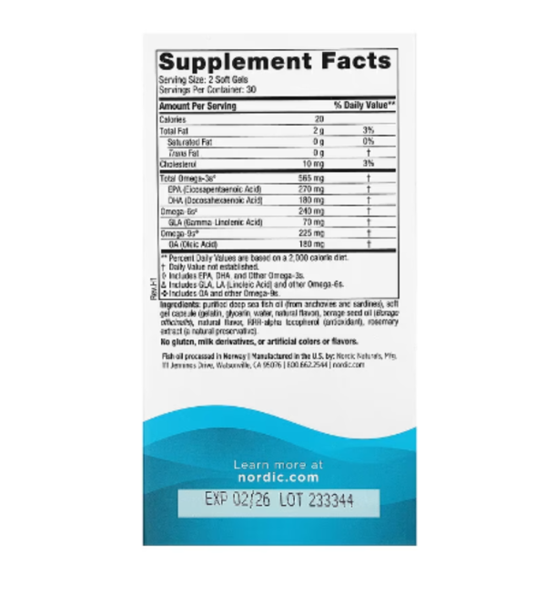 Nordic Naturals, Complete Omega, Lemon, 60 Soft Gels