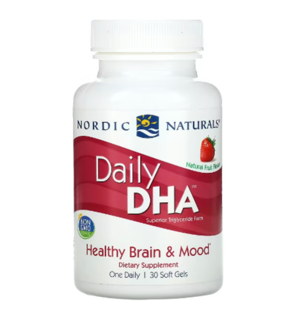 Nordic Naturals, Daily DHA, Natural Fruit , 30 Soft Gels