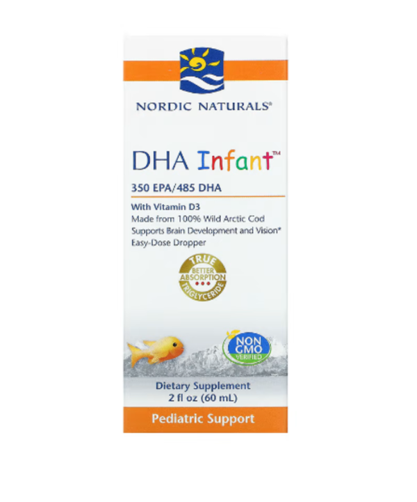 Nordic Naturals, DHA Infant with Vitamin D3, 2 fl oz (60 ml)