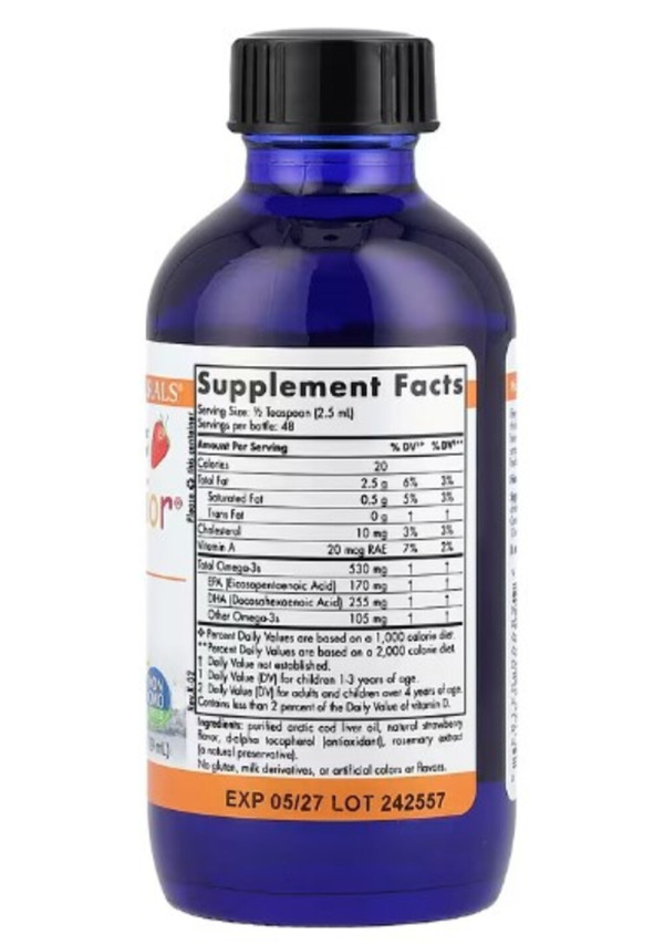 Nordic Naturals, DHA Junior,® Ages 1+, Strawberry, 4 fl oz (119 ml)