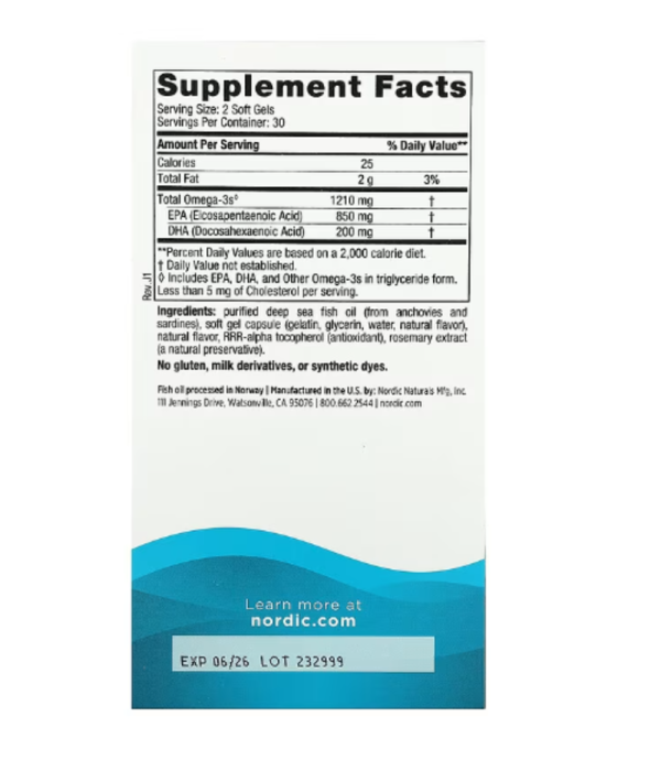Nordic Naturals, EPA, Lemon, 60 Soft Gels