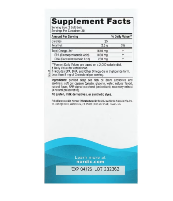 Nordic Naturals, EPA Xtra, Great Lemon, 60 Soft Gels