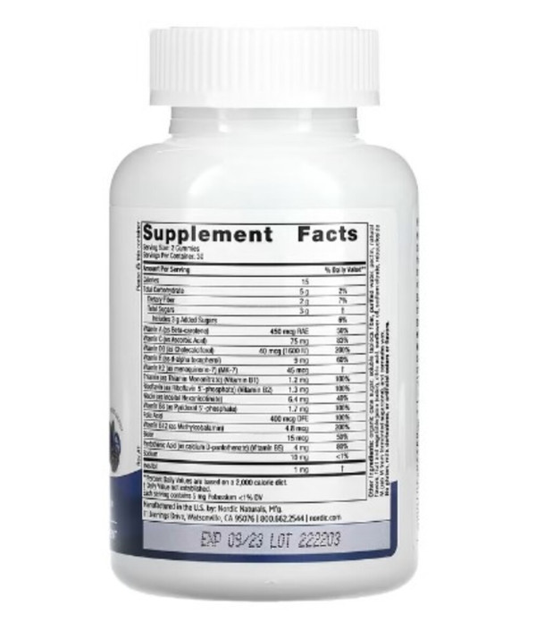 Nordic Naturals, Men's Multivitamin Gummies, Mixed Berry, 60 Gummies
