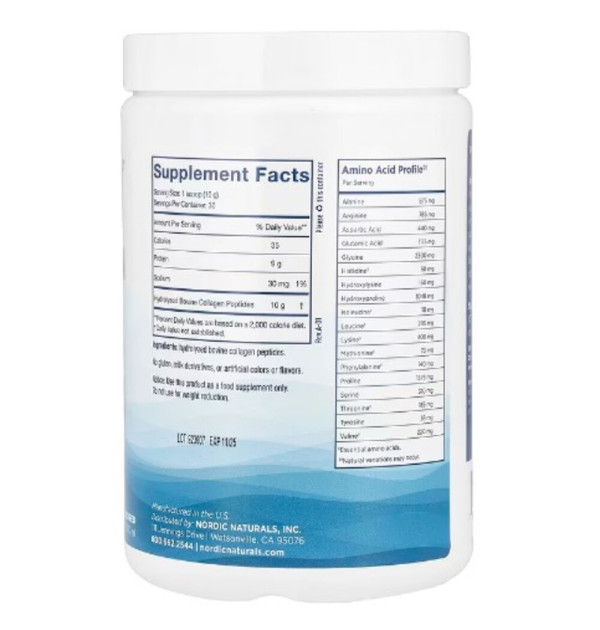 Nordic Naturals, Nordic Beauty, Collagen Peptides, Unflavored, 10.6 oz (300 g)
