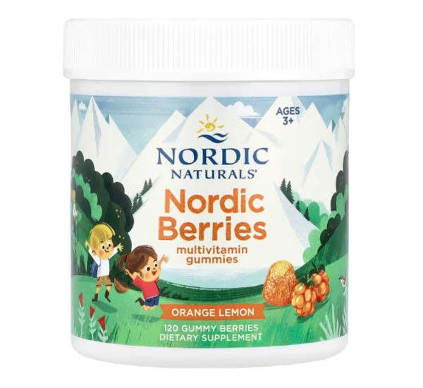 Nordic Naturals, Nordic Berries, Multivitamin Gummies, Ages 3+, Original, 120 Gummy Berries