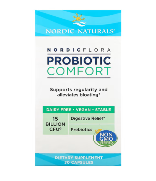 Nordic Naturals, Nordic Flora Probiotic, Comfort, 15 Billion CFU, 30 Capsules