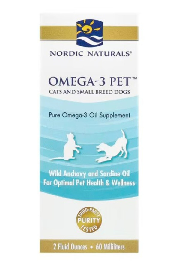 Nordic Naturals, Omega-3 Pet™, Cats and Small Breed Dogs, 2 fl oz (60 ml)
