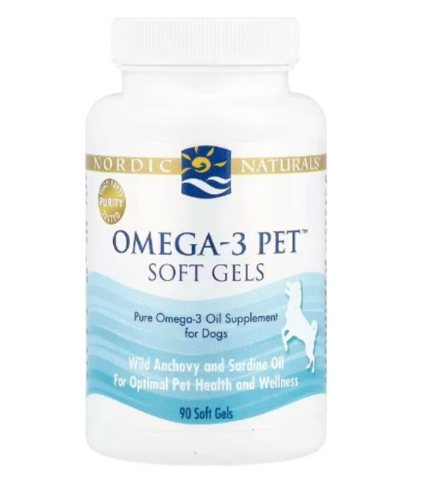Nordic Naturals, Omega-3 Pet™, For Dogs, 90 Soft Gels