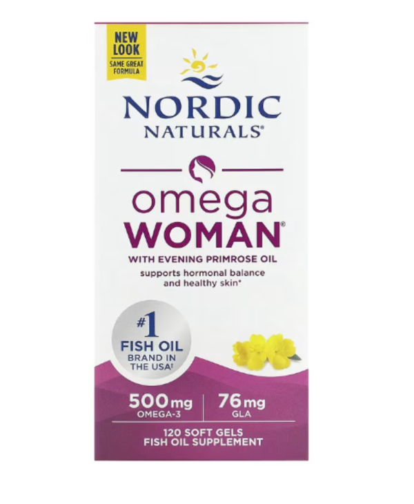 Nordic Naturals, Omega Woman with Evening Primrose Oil, 120 Soft Gels