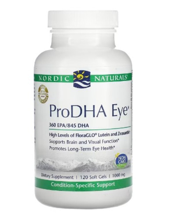 Nordic Naturals, ProDHA Eye, 1,000 mg, 120 Softgels